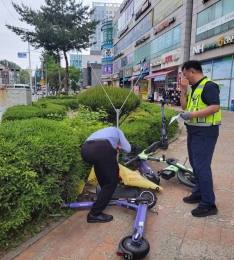 김포시, 풍무동 불법 입간판 집중 단속 실시.