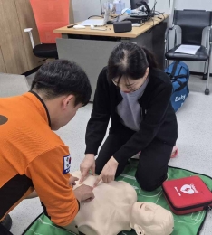 김포시 민원콜센터 상담사 대상 '소방안전 교육' 실시.